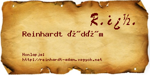 Reinhardt Ádám névjegykártya