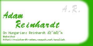 adam reinhardt business card